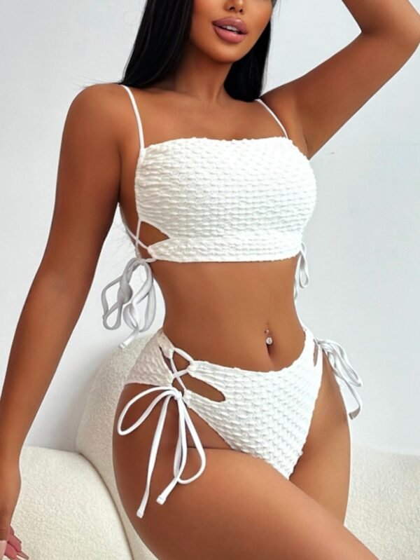 Creamy-white Sexy Swimsuit Women - Image 4