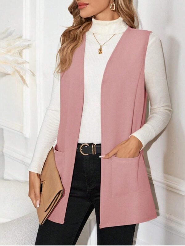 European And American Style Women New Knit Casual Cardigan Sleeveless - Image 2