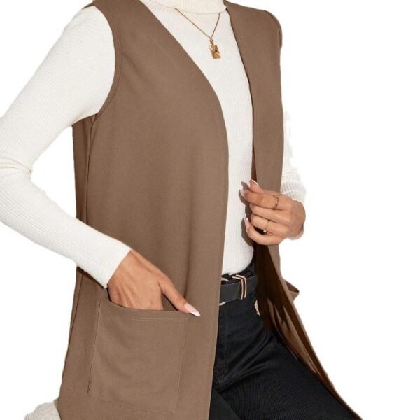 European And American Style Women New Knit Casual Cardigan Sleeveless - Image 6