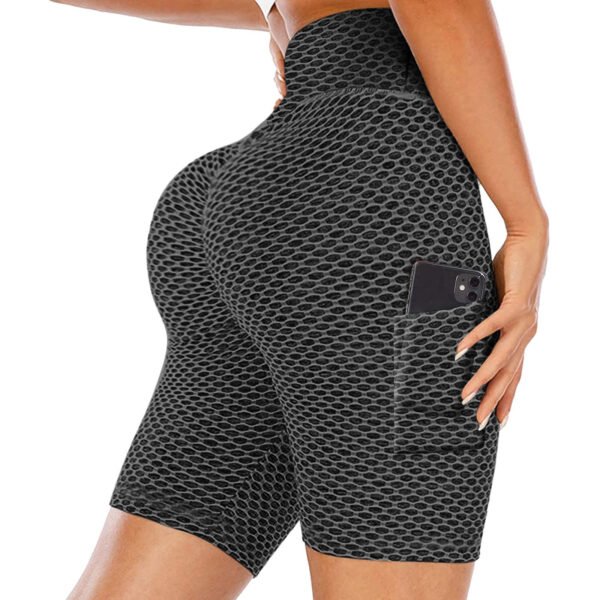 Knitted Peach Hip Jacquard Leggings Sports Fitness Pants - Image 5