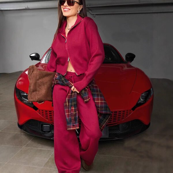 Two-piece Set Casual Cardigan Suit Women - Image 4