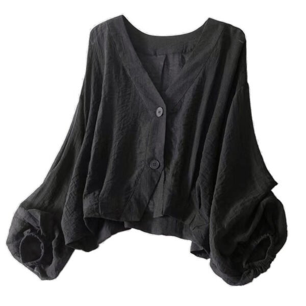 Loose-fitting Lightweight Thin Short Coat - Image 5