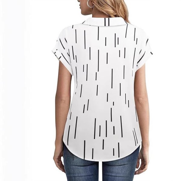 Casual All-matching Fashion Trend Stripes Women's Shirt Top - Image 10