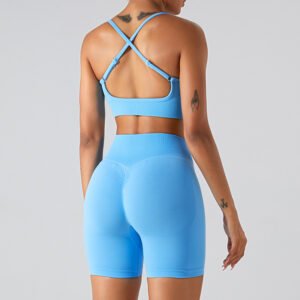 Women's Seamless Beauty Back Exercise Yoga Clothes