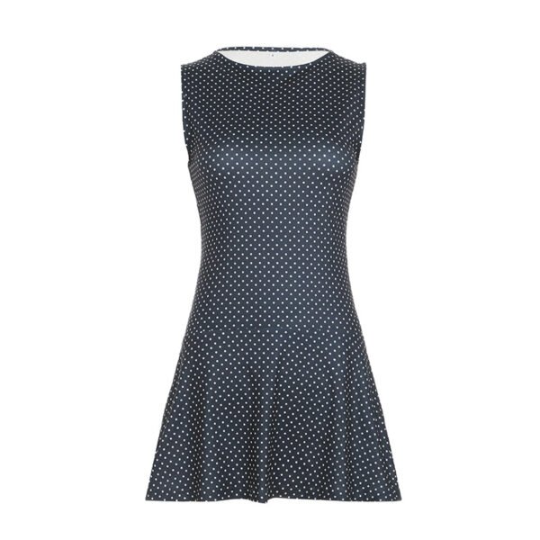 Mini European And American Sleeveless Cinched Short Dress - Image 5