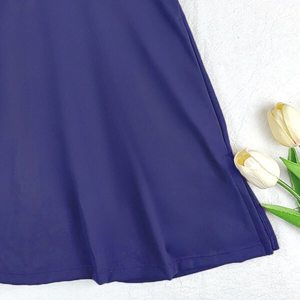 Womens High Neck Tennis Dress Sleeveless Wrap Skirt Built In Shorts Golf Athletic Dress Workout Rompers - Image 7