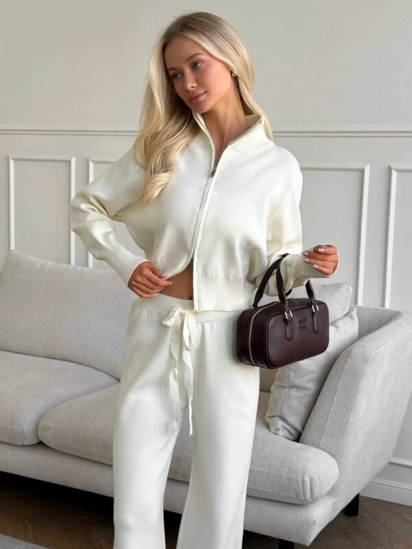 Two-piece Set Casual Cardigan Suit Women - Image 3