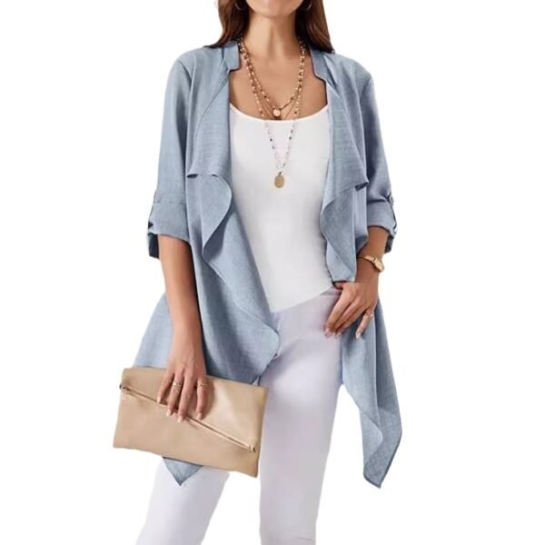 V-neck Thin Sleeve Jacket Cardigan For Women - Image 2