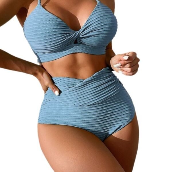 Bikini Split Two-piece Suit Solid Color - Image 7