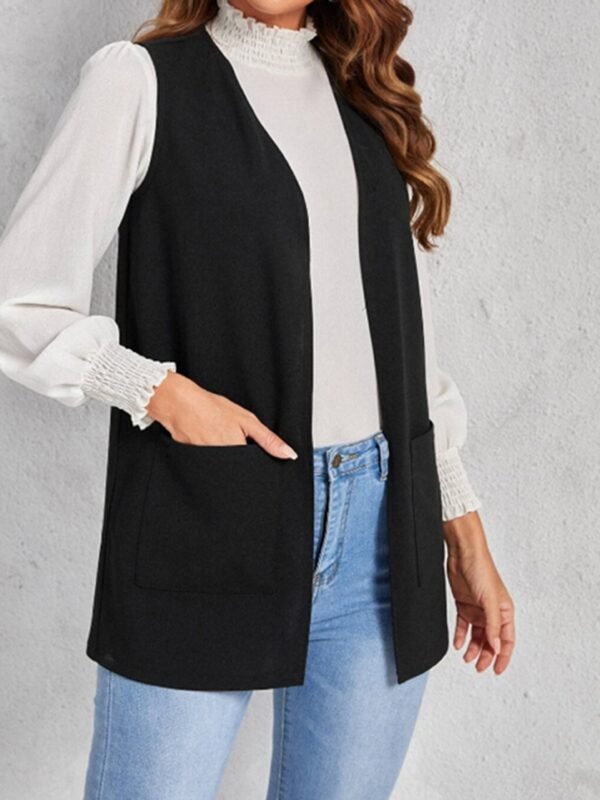 European And American Style Women New Knit Casual Cardigan Sleeveless - Image 3