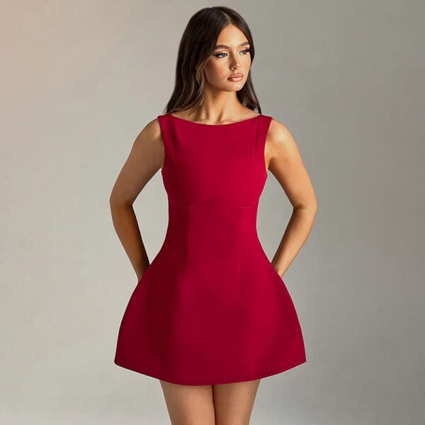 Sexy Slim-fitting Backless Dress Summer Sleeveless Short Dresses - Image 9