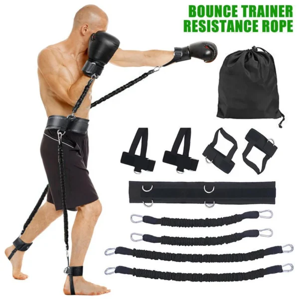 Fitness Boxing Training Resistance Band Set Stretching Strap Exercise Belt For Boxing Basketball Jump Strength Training - Image 2
