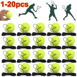 1-20pcs Tennis Training Ball with Elastic String Rebound Kid Equipments Ball Ball Adjustable Training Portable Tennis Beginners