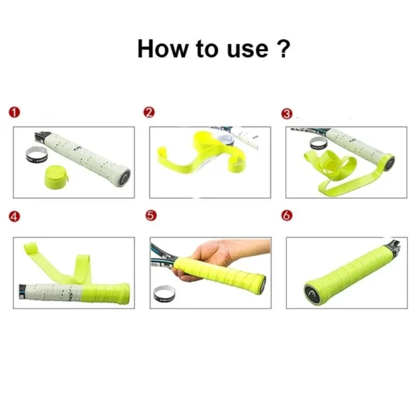 10Pcs HEAD Anti Slip Head Overgrip Tennis Racket Grips Original Tennis Overgrip PU Dry Feel Badminton Grips Tennis Squash Traini - Image 6
