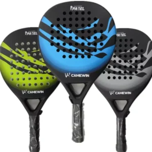 Camwin Padel Racket Carbon Fiber Surface with EVA Memory Flex Foam Core Lightweight Padel Racquet With Padel bag