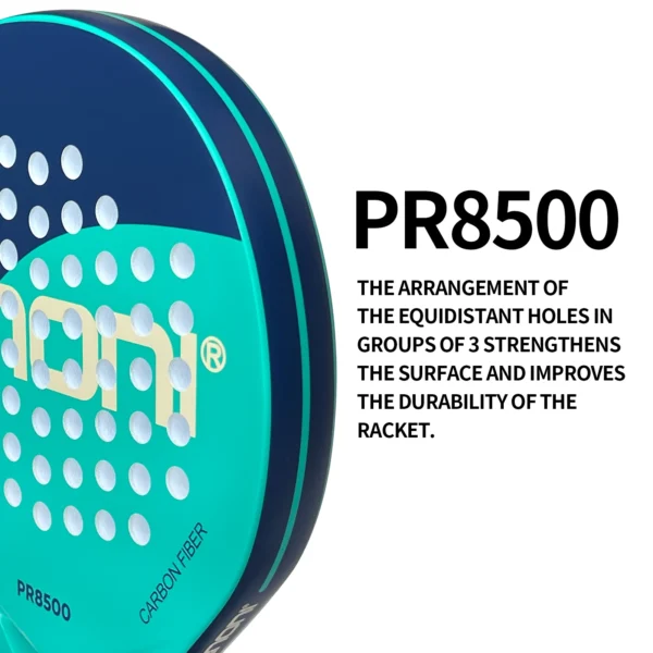 IANONI Padel Racket Carbon Fiber Surface with EVA Memory Flex Foam Core Padel Tennis Racquets Lightweight - Image 3