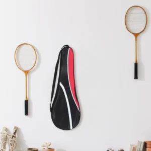 Badminton Racket Bag Oxford Cloth Portable Travel Pouch Case Racquet Storage Black Red Universal Size Outdoor Sports Tennis Gift