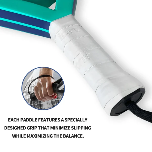 IANONI Padel Racket Carbon Fiber Surface with EVA Memory Flex Foam Core Padel Tennis Racquets Lightweight - Image 4