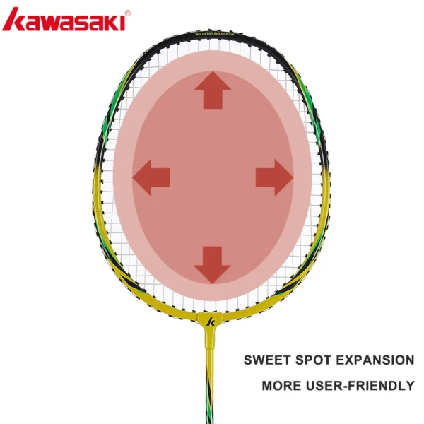 Kawasaki Badminton Racket 1U Aluminum Alloy Frame Badminton Racquet With String UP-0160 With Free Gift Shuttlecock - Image 4