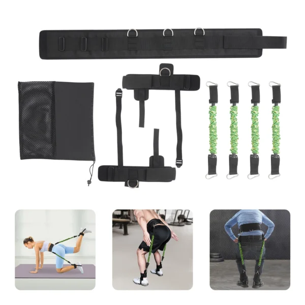 Leg Resistance Bands for Strength, Vertical Jump Trainer Leg Strength Resistance Bands Set, Fitness Home Jump Resistance Band - Image 4