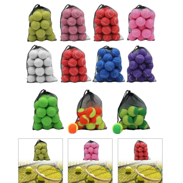 20 Pack of Tennis Balls for Training And Exercise 2.52" Diameter for Outdoor Activities - Image 3