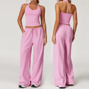 2 Pieces Women's Clothes Yoga Set Workout Tracksuit Sportswear Gym Clothing High Waist Yoga Pants Sexy Fitness Bta Sports Suit