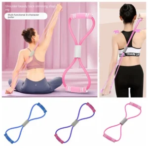 Tensile Tape Yoga Resistance Band 8 Shape Chest Expander Yoga Pilateselastic Band Crossfit Exercise TPE Fitness Resistance Bands