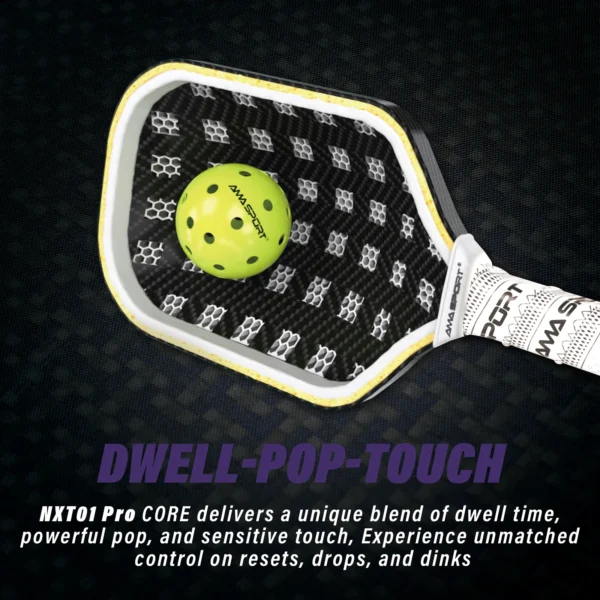 Pickleball Paddle 3K T700 Carbon Fiber with 3D T-Kevlar Texture Surface for Power & Control,16MM Thermoformed Pickleball Rackets - Image 3