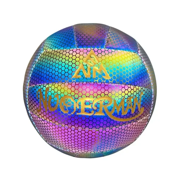 Volleyball Reflective Manufacturers Wholesale Colorful Glow PU Machine Sewing School Outdoor Sports Ball Products - Image 4