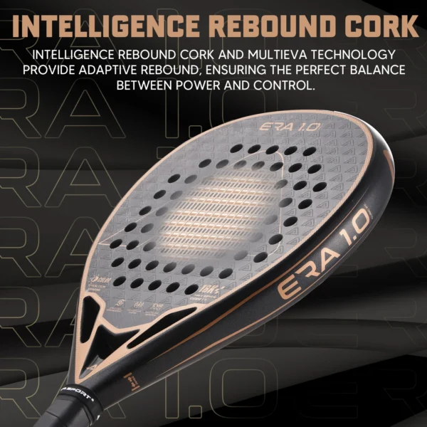 AMASPORT 18K Carbon Cubic Padel Racket Diamond Shape with 3D-Textured Surface Smarter System for Enhanced Control Padel Racquet - Image 5