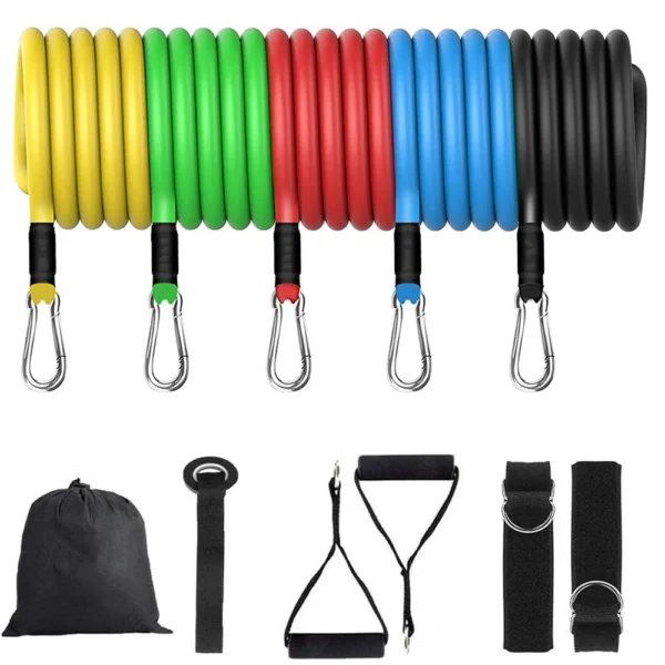 Latex resistance Pull bands rope for Pilates, yoga, CrossFit, fitness , 11PCs - Image 6